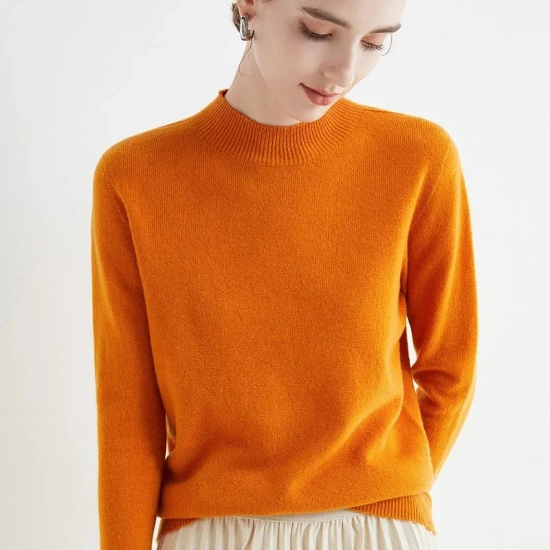 Elegant Women's Woolen Sweater - Warmth & Style