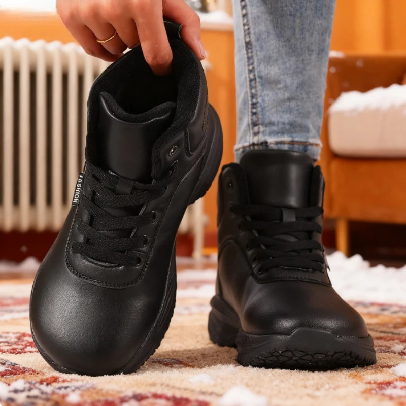 Women's Minimalist Waterproof Snow Boots - Comfort & Style