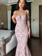 Elegant Floral Bodycon Dress - Summer 2024 Collection