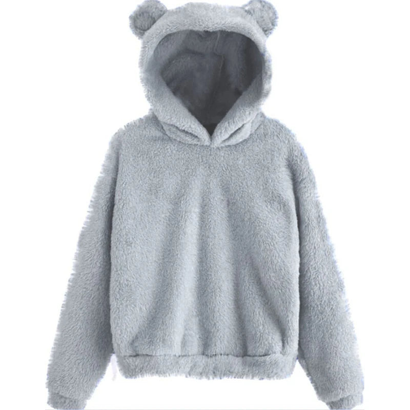 Cozy Bear Ear Hoodie - Minimalist Winter Warmth