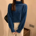 Elegant Minimalist Mohair Sweater for Women