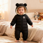 Cute Baby Boys Snowsuit New Born baby girls Winter Coat Toddler Clothes Hooded Zip Jumpsuit Baby bunting winter winter baby boy