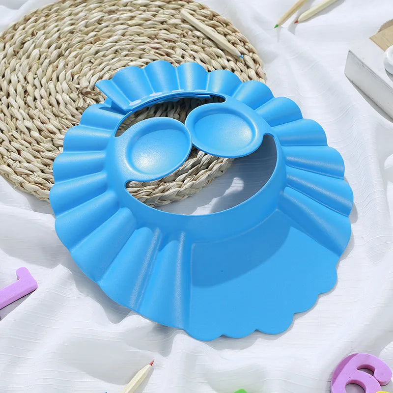 Soft Adjustable Baby Shower Cap for Safe Bathing