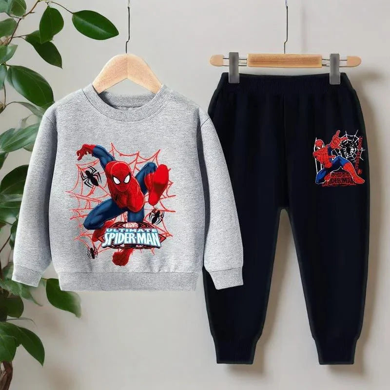 Cozy Cartoon Crewneck Tracksuit for Kids