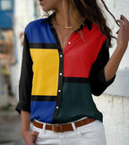 Elegant Women's Loose Fit Floral Blouse