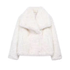 Elegant Faux Fur Women's Jacket - Cozy & Stylish