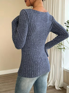 Elegant Casual Woman T-Shirt Fashion Loose T-Shirt Woman Temperament Long sleeve T-Shirt Holiday Weekend