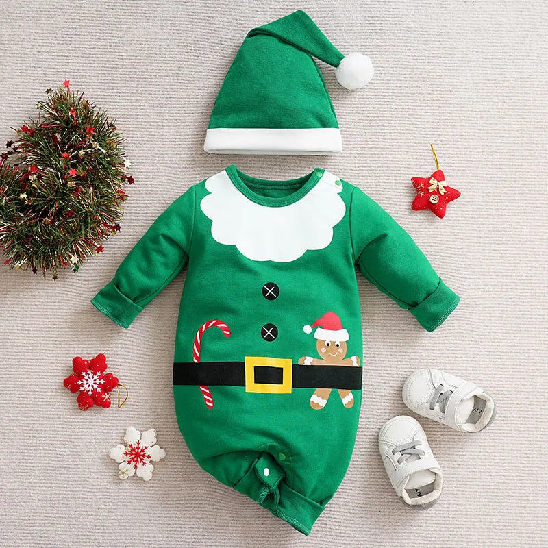 SnuggleFest: Cozy Christmas Baby Rompers