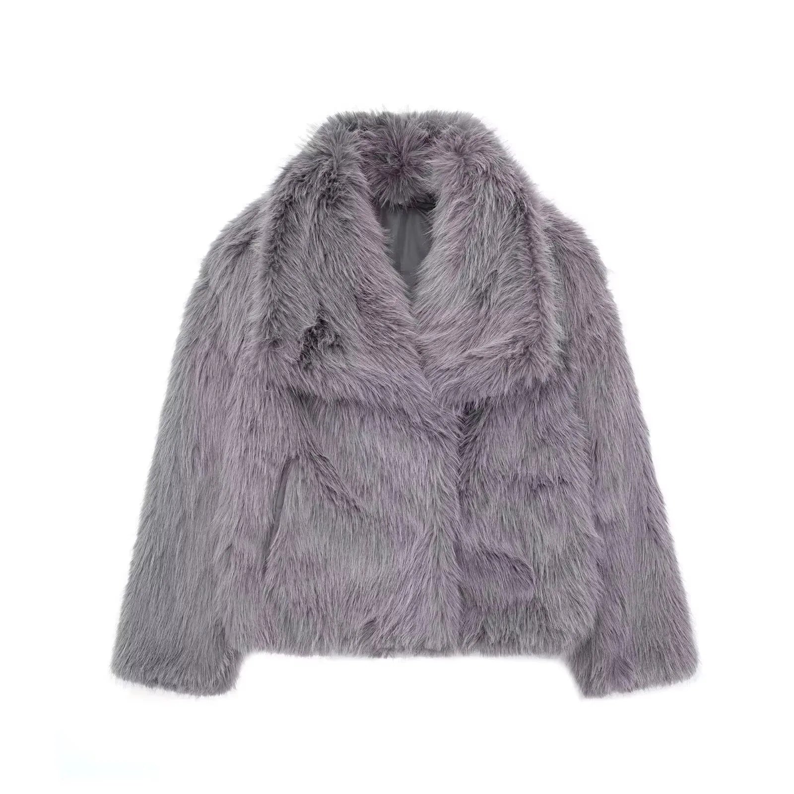 Elegant Faux Fur Women's Jacket - Cozy & Stylish