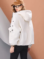 Oversized grosso com capuz parka jaqueta das mulheres inverno casaco quente ao ar livre à prova dwaterproof água puffer blusão casual outerwear