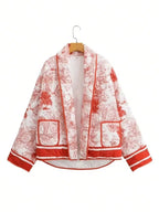 Elegant Quilted Jacket with Pockets - Women's Fashion