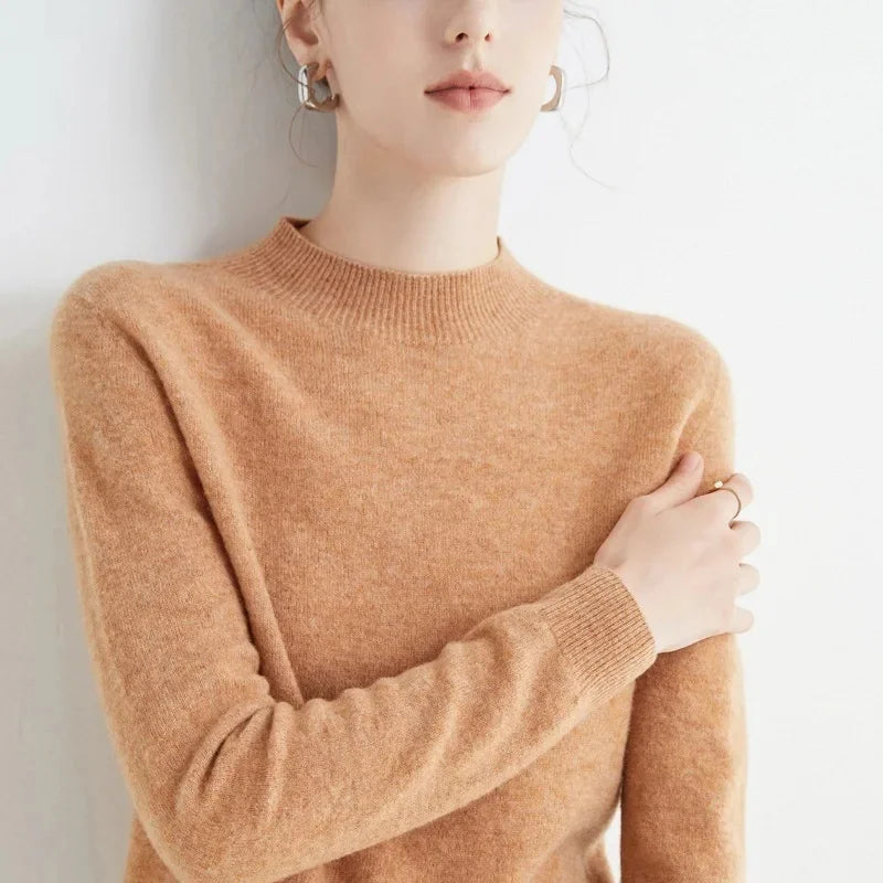 Elegant Women's Woolen Sweater - Warmth & Style
