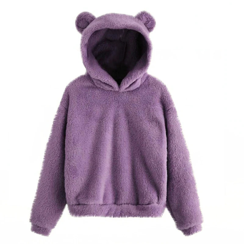 Cozy Bear Ear Hoodie - Minimalist Winter Warmth