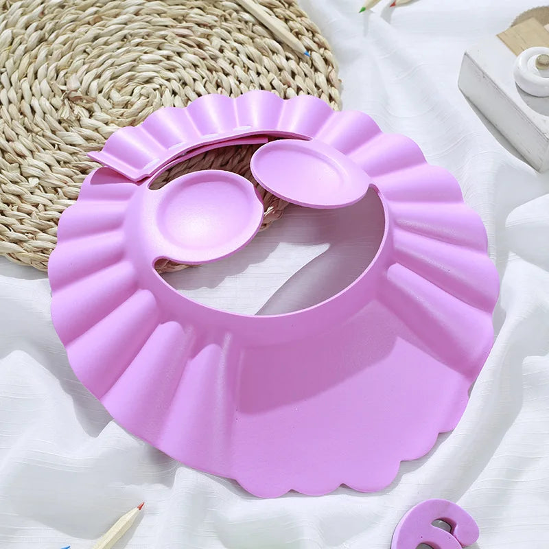 Soft Adjustable Baby Shower Cap for Safe Bathing