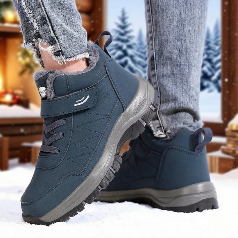 Fashion Women Sneakers for Autumn and Winter Comfort Lined Anti Slip Soft Sole Elderly Shoe New Warm Walking Flat Athletic Shoes
