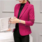 Elegant Minimalist Women's Blazer - Slim Fit
