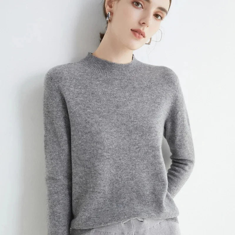 Elegant Women's Woolen Sweater - Warmth & Style