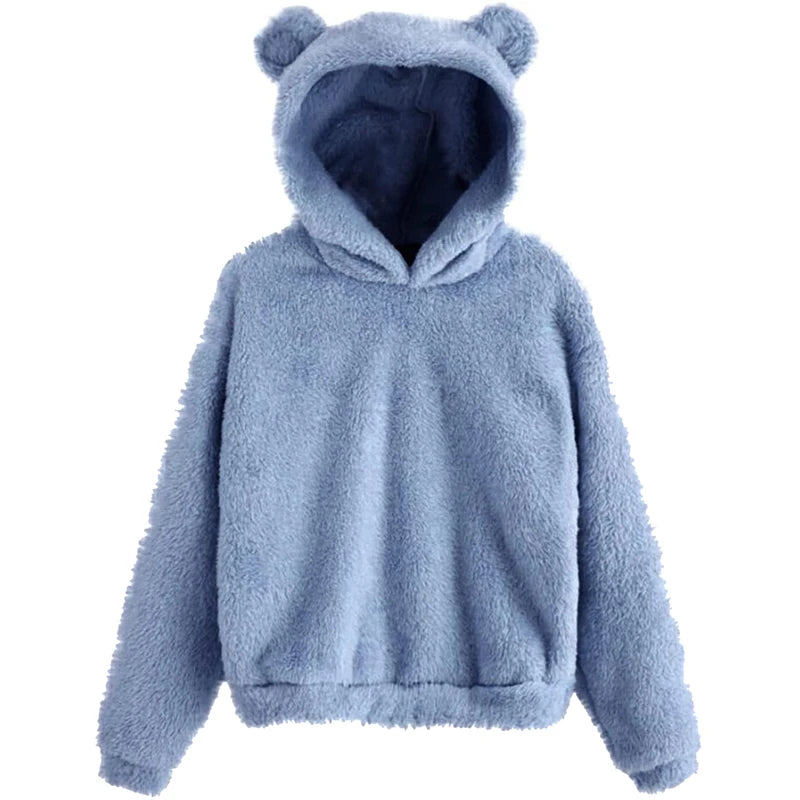 Cozy Bear Ear Hoodie - Minimalist Winter Warmth