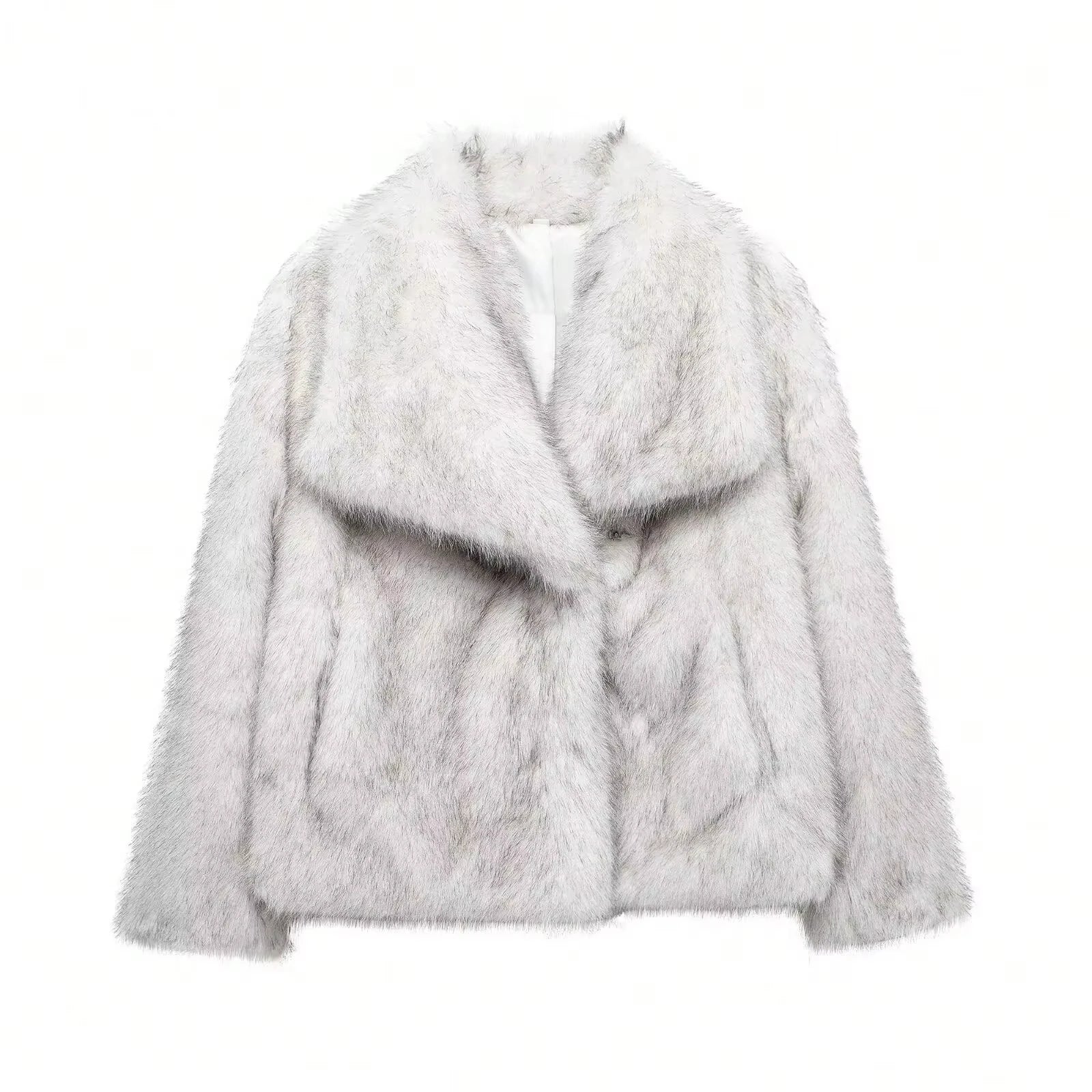 Elegant Faux Fur Women's Jacket - Cozy & Stylish