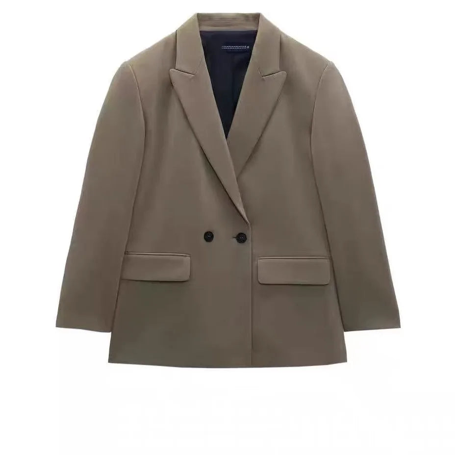 Elegant Minimalist Double Breasted Blazer