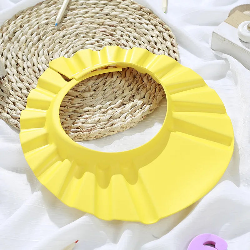 Soft Adjustable Baby Shower Cap for Safe Bathing