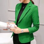 Elegant Minimalist Women's Blazer - Slim Fit