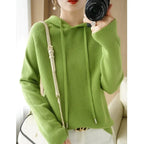Elegant Hooded Knit Sweater for Women - Autumn/Winter Essential
