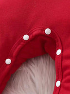 Christmas Limited Edition round Neck Romper Suit with Hat for Newborn Baby Spring Autumn Wear