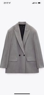 Elegant Minimalist Double Breasted Blazer