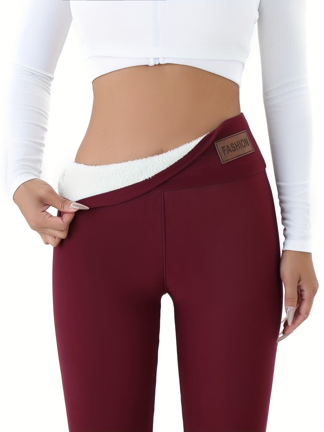 Etiqueta de Moda de Outono e Inverno: Meia-calça Justa e Confortável, Roupa Esportiva Feminina Quente e Altamente Elástica