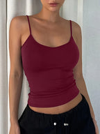 Top curto sexy sem costas para mulheres - Top branco sem alças de corte ajustado com detalhe de corte, peça versátil para todas as estações para camadas casuais ou elegantes, top elegante | Estilo top curto | Construção