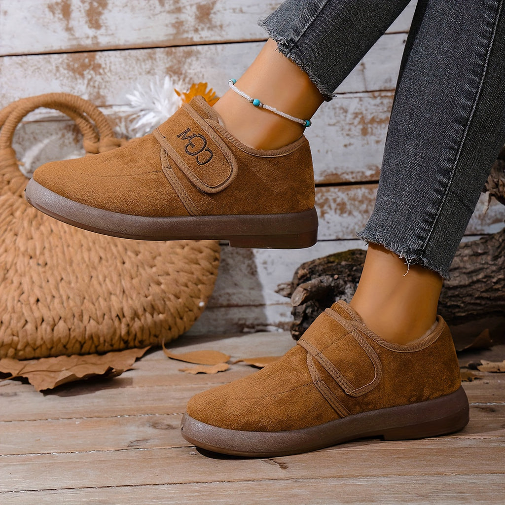 Botas de Inverno Femininas - Fecho Slip-On, Sola de Borracha Antiderrapante, Palmilha Acolchoada - Botas Quentes para Clima Frio para Uso Diário, Viagens, Presente de Halloween Para Mulheres, Botas de Inverno Femininas, Calçado de Festa, Design de Biqueira Redonda, Construção Durável, sola antiderrapante