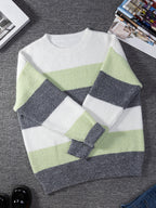 Tamanho Grande - Tamanho Grande, Suéter de Tamanho Grande para Mulheres - Bege/Elegante/Cinza/Branco/Preto/Castanho - Suéter de Manga Longa Não Elástico para Outono/Inverno - Escritório, Festa, Vestuário Diário - Tops Amigáveis para Corpos Curvos, Roupa de Inverno, Ajuste Relaxed, Material Aconchegante, Suéter de Malha Elegante, Amantes da Moda