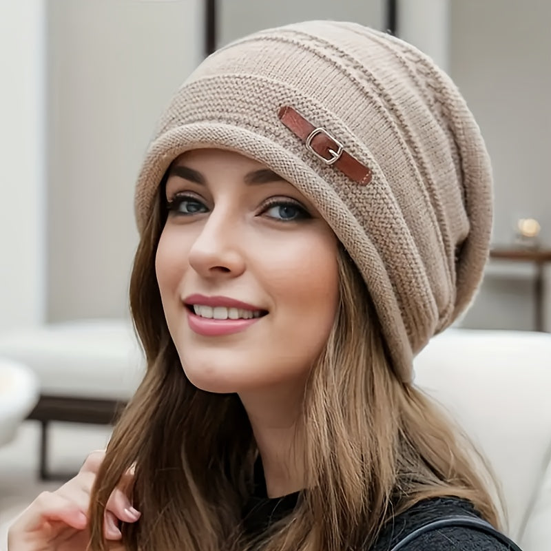 Gorro Quente - Gorro de Inverno Leve com Fecho de Fivela Ajustável, Gorro Macio e Elástico para Homens e Mulheres, Atividades ao Ar Livre, Natal, Halloween, Ano Novo - (Lavável à Mão) - Presente Ideal para o Dia da Mãe/Pai, Festivais, Festas