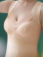 Conjunto de 2 Tops de Camisola Térmica de Veludo para Mulher com Soutien Incorporado, Elegante Top de Alças com Decote em V de Renda, Camisola Modeladora Quente de Inverno Forrada a Pelúcia sem Mangas - Preto & Bege