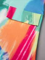 Blazer Casual Plus Size Tie-Dye Vibrante para Mulheres - Leve, Poliéster, Lavável à Máquina com Gola de Lapela e Detalhe de Bolso Falso, Perfeito para Outono/Inverno, Blazer Casual|Terno Tieye Vibrante|Blazer de Poliéster, Blazer Plus Size