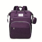 Mala de fraldas leve de grande capacidade para mulheres - Alças de ombro ajustáveis, vários compartimentos, fecho de correr e forro de poliéster para viagens, praia, férias - Cinza, Mala de fraldas, Transportador de acessórios de praia, Acessório de estilo para pais, Fecho de correr durável