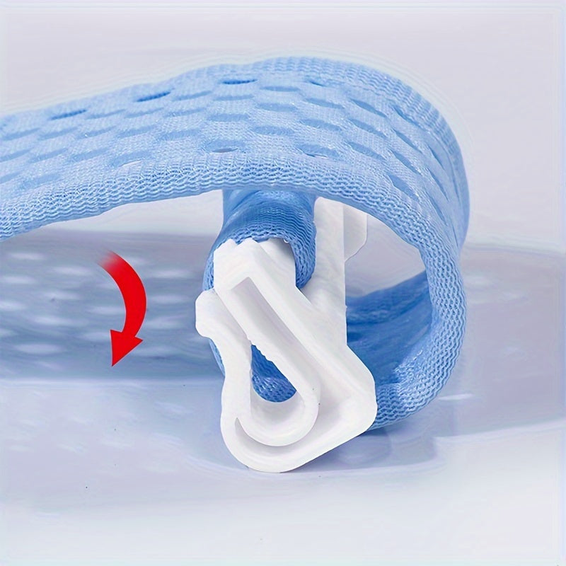 Sistema de Banho para Bebês com Rede Antiderrapante e Tapete de Suspensão - Estrutura para Banheira, Chuveiro, Spa - Auxílio de Banho (///) - Banho para Recém-Nascidos e 0-2 Anos