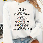 Chic Oversized Graphic Tee - Friends Series Inspired