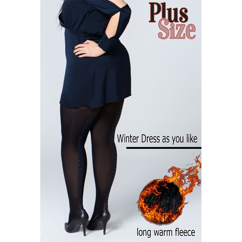 2025 Novas Meias Calças Térmicas Femininas 400 - Ultra Macias Anti-Pilling Plus Size, Forro de Fleece Quente e Longo, Alta Elasticidade para Conforto o Dia Todo, Lavagem Manual Apenas, Meias com Forro de Pelúcia, Design Elegante, Ajuste Perfeito, Textura Suave, Ideal para Clima Frio, Duráveis, Confortáveis, Uso no Escritório