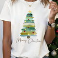 Chic Women's Christmas Tree Tee - Comfort & Style