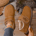 Botas de Inverno Femininas - Fecho Slip-On, Sola de Borracha Antiderrapante, Palmilha Acolchoada - Botas Quentes para Clima Frio para Uso Diário, Viagens, Presente de Halloween Para Mulheres, Botas de Inverno Femininas, Calçado de Festa, Design de Biqueira Redonda, Construção Durável, sola antiderrapante