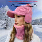 1 unidade de gorro de inverno unissexo EDIKO com pompom e abas para as orelhas, chapéu quente para proteção das orelhas ao ar livre, 100% material têxtil, lavável à mão