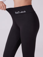 Conjunto de 2 leggings de cintura alta para mulher de tamanho grande, calças térmicas forradas com lã bordada, meias elásticas quentes de inverno, 88% poliéster 12% elastano, tecido de malha, cor sólida para todas as estações