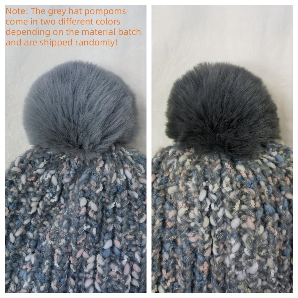 Gorro de Inverno Feminino em Fleece com Abas Desmontáveis e Pom-Pom - Fechamento Elástico por Cordão, Branco/Preto/Cinza/Bege- - Gorro Quente para Esqui, Snowboarding, Atividades ao Ar Livre no Tempo Frio