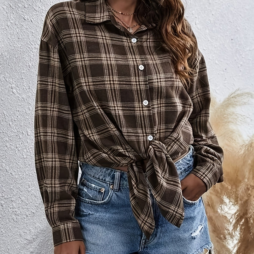 Effortless Elegance: Oversized Women's Button-Up Shirt