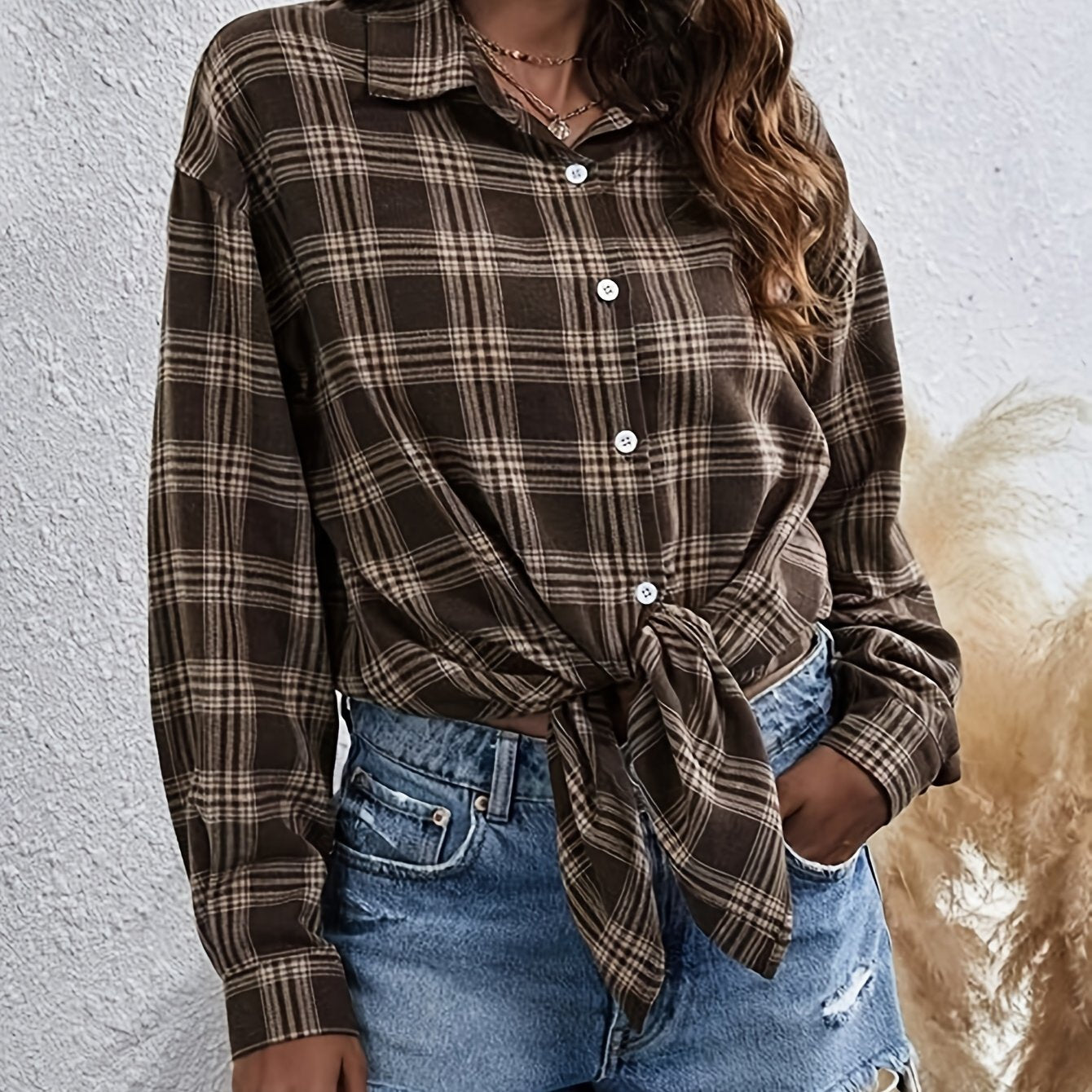 Effortless Elegance: Oversized Women's Button-Up Shirt