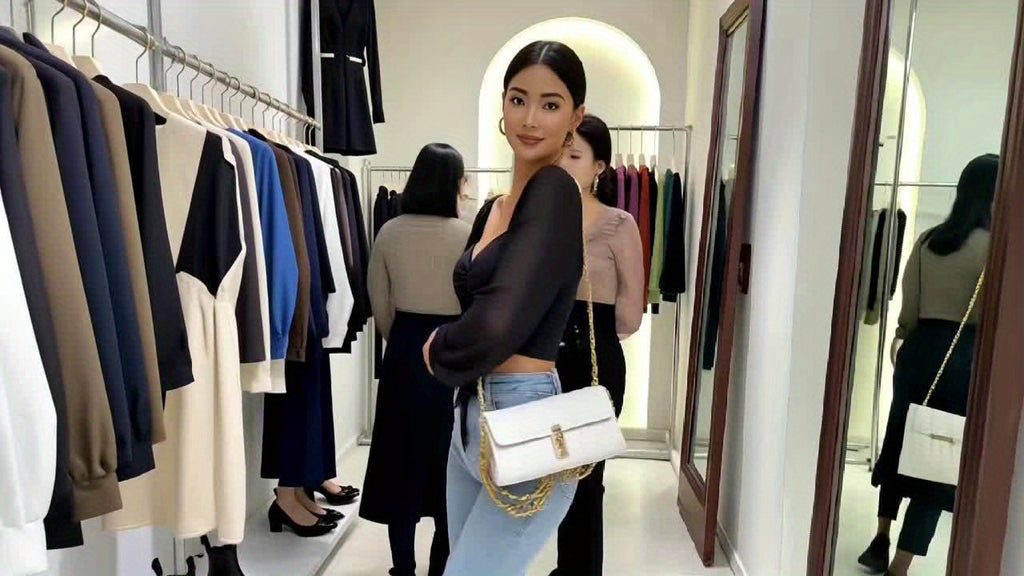 Top Curto Com Cordão E Decote Em Coração, Blusa Casual Ilusão Com Manga Lanterna Para Primavera E Outono, Roupas Femininas