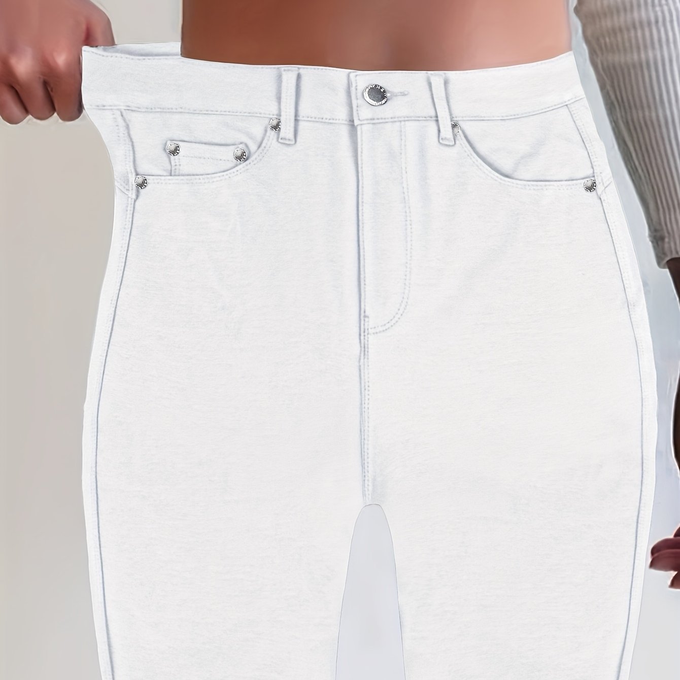 Elegant Skinny Pants with Stretch Comfort