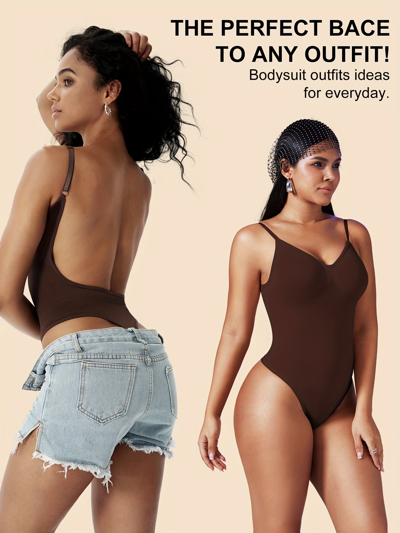 1 Peça Body Feminino Sem Costas com Controle de Barriga - Modelador Invisível e Sem Costura para Vestidos Internos & Casamento TE211